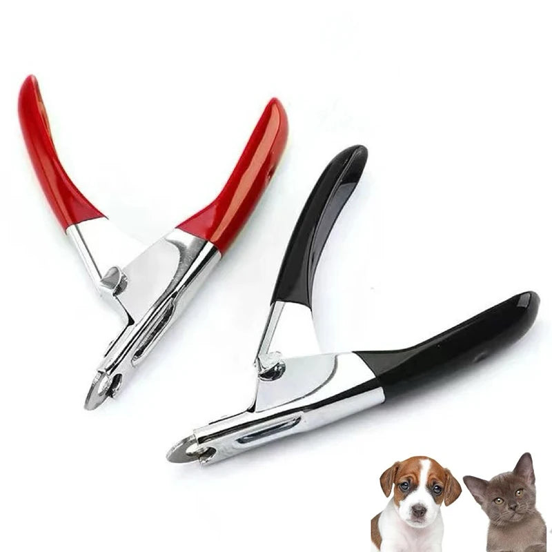 Stainless Steel Guillotine Nail Clipper for Dogs & Cats